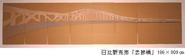日比野克彦「忠節橋」186×809cm