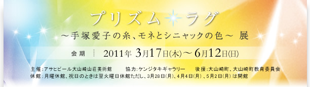 「プリズム・ラグ」～手塚愛子の糸、モネとシニャックの色～展
会期　2011年3月17日（木）- 6月12日（日）